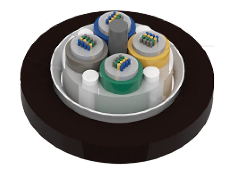 ルースチューブより線非外装光ファイバテープケーブル GYDTA